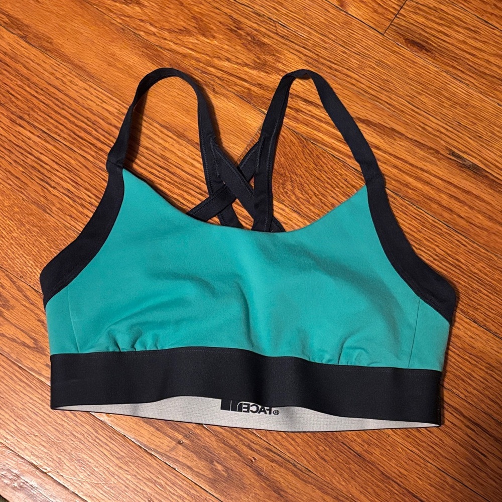 The North Face Teal and Navy Sports Bra